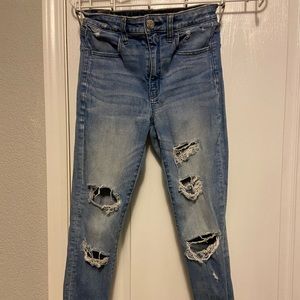 Light Blue American Eagle Distressed Jeans